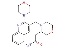 2-(4-{[2-(4-morpholinyl)-3-quinolinyl]methyl}-3-morpholinyl)acetamide