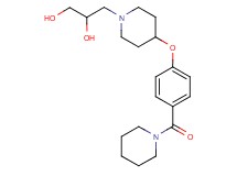 3-{4-[4-(1-piperidinylcarbonyl)phenoxy]-1-piperidinyl}-1,2-propanediol