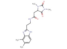 N-[2-(4,5-dimethyl-1H-benzimidazol-2-yl)ethyl]-2-(1,3-dimethyl-2,5-dioxo-4-imidazolidinyl)acetamide