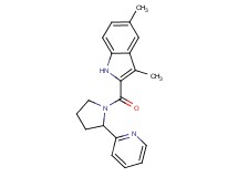 3,5-dimethyl-2-{[2-(2-pyridinyl)-1-pyrrolidinyl]carbonyl}-1H-indole