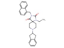 8-(2,3-dihydro-1H-inden-2-yl)-1-ethyl-3-(1-naphthylmethyl)-1,3,8-triazaspiro[4.5]decane-2,4-dione