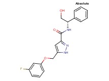 5-[(3-fluorophenoxy)methyl]-N-[(1S)-2-hydroxy-1-phenylethyl]-1H-pyrazole-3-carboxamide