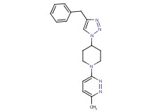 3-[4-(4-benzyl-1H-1,2,3-triazol-1-yl)-1-piperidinyl]-6-methylpyridazine