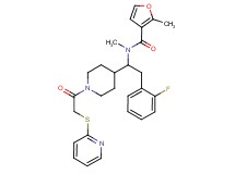 N-(2-(2-fluorophenyl)-1-{1-[(2-pyridinylthio)acetyl]-4-piperidinyl}ethyl)-N,2-dimethyl-3-furamide
