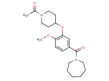 1-{3-[(1-acetyl-4-piperidinyl)oxy]-4-methoxybenzoyl}azepane