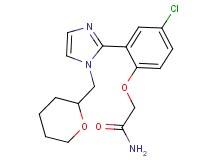 2-{4-chloro-2-[1-(tetrahydro-2H-pyran-2-ylmethyl)-1H-imidazol-2-yl]phenoxy}acetamide