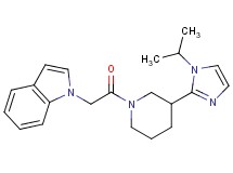 1-{2-[3-(1-isopropyl-1H-imidazol-2-yl)-1-piperidinyl]-2-oxoethyl}-1H-indole