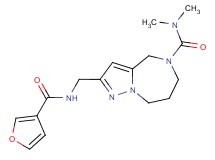 2-[(3-furoylamino)methyl]-N,N-dimethyl-7,8-dihydro-4H-pyrazolo[1,5-a][1,4]diazepine-5(6H)-carboxamide