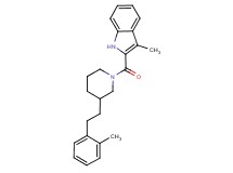3-methyl-2-({3-[2-(2-methylphenyl)ethyl]-1-piperidinyl}carbonyl)-1H-indole