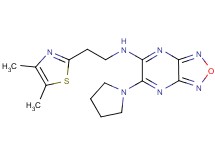 N-[2-(4,5-dimethyl-1,3-thiazol-2-yl)ethyl]-6-(1-pyrrolidinyl)[1,2,5]oxadiazolo[3,4-b]pyrazin-5-amine