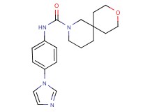 N-[4-(1H-imidazol-1-yl)phenyl]-9-oxa-2-azaspiro[5.5]undecane-2-carboxamide