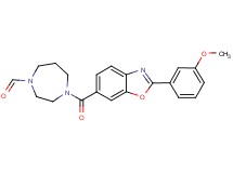 4-{[2-(3-methoxyphenyl)-1,3-benzoxazol-6-yl]carbonyl}-1,4-diazepane-1-carbaldehyde