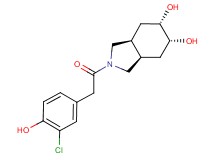 (3aR*,5R*,6S*,7aS*)-2-[(3-chloro-4-hydroxyphenyl)acetyl]octahydro-1H-isoindole-5,6-diol