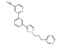 2-(3-{1-[3-(3-pyridinyl)propyl]-1H-pyrazol-3-yl}phenyl)isonicotinonitrile