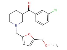 (3-chlorophenyl)(1-{[5-(methoxymethyl)-2-furyl]methyl}-3-piperidinyl)methanone