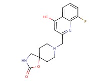 8-[(8-fluoro-4-hydroxyquinolin-2-yl)methyl]-1-oxa-3,8-diazaspiro[4.5]decan-2-one