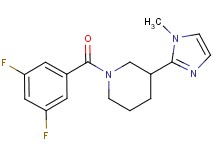 1-(3,5-difluorobenzoyl)-3-(1-methyl-1H-imidazol-2-yl)piperidine