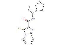3-fluoro-N-[(1S*,3aS*,6aS*)-octahydropentalen-1-yl]imidazo[1,2-a]pyridine-2-carboxamide