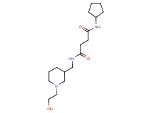 N-cyclopentyl-N'-{[1-(2-hydroxyethyl)piperidin-3-yl]methyl}succinamide