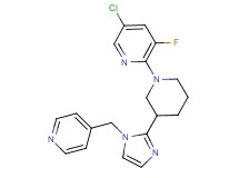 5-chloro-3-fluoro-2-{3-[1-(4-pyridinylmethyl)-1H-imidazol-2-yl]-1-piperidinyl}pyridine