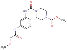 methyl 4-[({3-[(methoxyacetyl)amino]phenyl}amino)carbonyl]piperazine-1-carboxylate