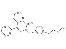 2-{[3-(2-methoxyethyl)-1,2,4-oxadiazol-5-yl]methyl}-4-phenyl-1(2H)-phthalazinone