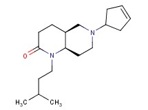 (4aS*,8aR*)-6-(3-cyclopenten-1-yl)-1-(3-methylbutyl)octahydro-1,6-naphthyridin-2(1H)-one