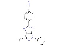 4-(1-cyclopentyl-3-methyl-1,4-dihydroimidazo[4,5-c]pyrazol-5-yl)benzonitrile