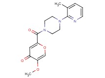 5-methoxy-2-{[4-(3-methyl-2-pyridinyl)-1-piperazinyl]carbonyl}-4H-pyran-4-one