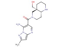 [(4aS*,8aR*)-6-[(7-amino-2-methylpyrazolo[1,5-a]pyrimidin-6-yl)carbonyl]octahydro-1,6-naphthyridin-4a(2H)-yl]methanol