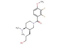 3-[(3R*,4S*)-1-(2,3-difluoro-4-methoxybenzoyl)-4-(dimethylamino)piperidin-3-yl]propan-1-ol