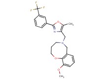 10-methoxy-5-({5-methyl-2-[3-(trifluoromethyl)phenyl]-1,3-oxazol-4-yl}methyl)-3,4,5,6-tetrahydro-2H-1,5-benzoxazocine