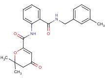 2,2-dimethyl-N-(2-{[(3-methylbenzyl)amino]carbonyl}phenyl)-4-oxo-3,4-dihydro-2H-pyran-6-carboxamide