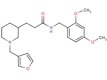 N-(2,4-dimethoxybenzyl)-3-[1-(3-furylmethyl)-3-piperidinyl]propanamide