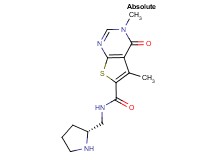 3,5-dimethyl-4-oxo-N-[(2R)-2-pyrrolidinylmethyl]-3,4-dihydrothieno[2,3-d]pyrimidine-6-carboxamide hydrochloride