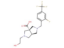 (3aS*,6aS*)-2-[2-fluoro-4-(trifluoromethyl)benzyl]-5-(2-hydroxyethyl)hexahydropyrrolo[3,4-c]pyrrole-3a(1H)-carboxylic acid