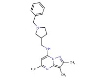 N-[(1-benzylpyrrolidin-3-yl)methyl]-2,3,5-trimethylpyrazolo[1,5-a]pyrimidin-7-amine