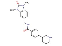 N-[(1,3-dimethyl-2-oxo-2,3-dihydro-1H-benzimidazol-5-yl)methyl]-4-piperidin-3-ylbenzamide