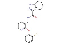 N-{[2-(2-fluorophenoxy)pyridin-3-yl]methyl}-4,5,6,7-tetrahydro-1H-indazole-3-carboxamide