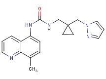 N-(8-methylquinolin-5-yl)-N'-{[1-(1H-pyrazol-1-ylmethyl)cyclopropyl]methyl}urea