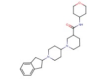 1'-(2,3-dihydro-1H-inden-2-yl)-N-(tetrahydro-2H-pyran-4-yl)-1,4'-bipiperidine-3-carboxamide