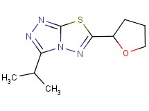 3-isopropyl-6-(tetrahydrofuran-2-yl)[1,2,4]triazolo[3,4-b][1,3,4]thiadiazole