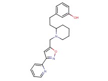 3-[2-(1-{[3-(2-pyridinyl)-5-isoxazolyl]methyl}-2-piperidinyl)ethyl]phenol