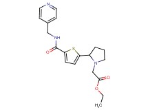 ethyl [2-(5-{[(4-pyridinylmethyl)amino]carbonyl}-2-thienyl)-1-pyrrolidinyl]acetate