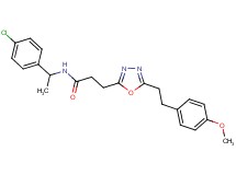 N-[1-(4-chlorophenyl)ethyl]-3-{5-[2-(4-methoxyphenyl)ethyl]-1,3,4-oxadiazol-2-yl}propanamide