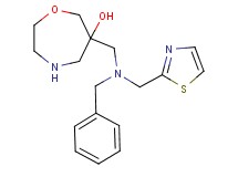 6-{[benzyl(1,3-thiazol-2-ylmethyl)amino]methyl}-1,4-oxazepan-6-ol dihydrochloride