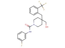 N-(3-fluorophenyl)-4-(hydroxymethyl)-4-[2-(trifluoromethyl)benzyl]-1-piperidinecarboxamide