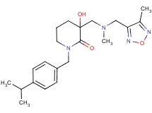 3-hydroxy-1-(4-isopropylbenzyl)-3-({methyl[(4-methyl-1,2,5-oxadiazol-3-yl)methyl]amino}methyl)piperidin-2-one