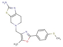 5-({5-methyl-2-[4-(methylthio)phenyl]-1,3-oxazol-4-yl}methyl)-4,5,6,7-tetrahydro[1,3]thiazolo[5,4-c]pyridin-2-amine