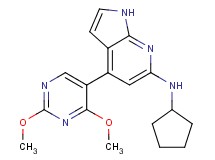 N-cyclopentyl-4-(2,4-dimethoxypyrimidin-5-yl)-1H-pyrrolo[2,3-b]pyridin-6-amine
